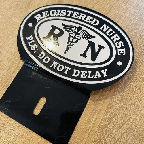 Registered Nurse Pls Do Not Delay Car Profession Emblem