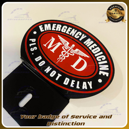 Emergency Medicine Car Professsion Emblem