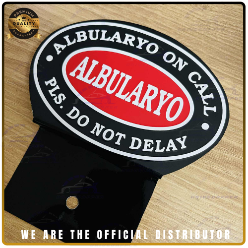 ALBULARYON ON CALL Car Profession Emblem Accessories Black Red