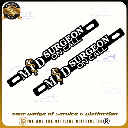 🩺 SURGEON ON CALL Car VIP Badge Emblem