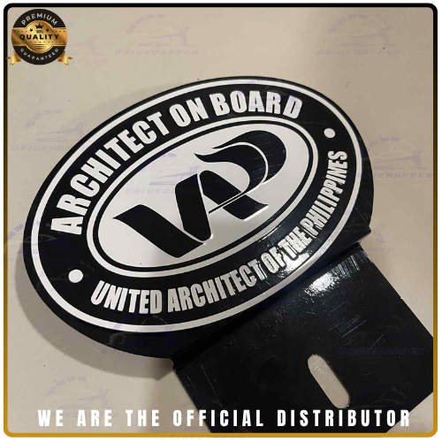 Architect On Board Car Profession Emblem Accessories White