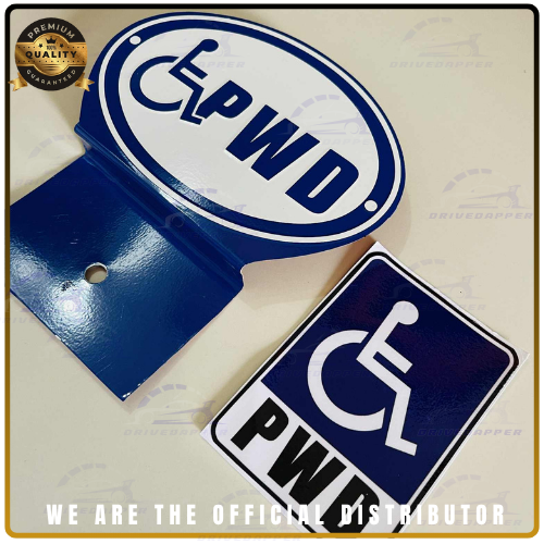 PWD Car Awareness Emblem Accessories Blue