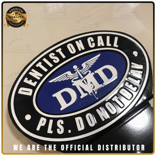 Dentist On Call Car Profession Emblem Accessories Black Blue White