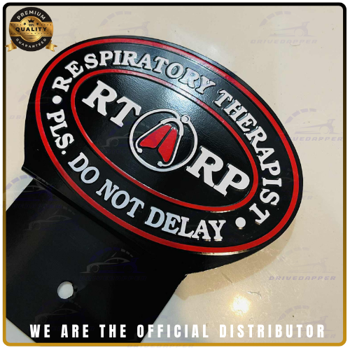 Respiratory Therapist Car Profession Emblem Accessories Black
