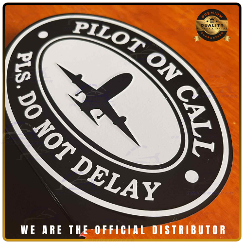PILOT On Call Car Profession Emblem Accessories Black White