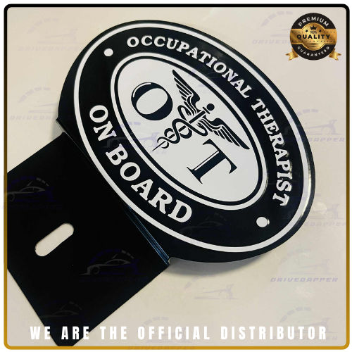 π§ OCCUPATIONAL THERAPIST ON BOARD Car Profession Emblem Black White
