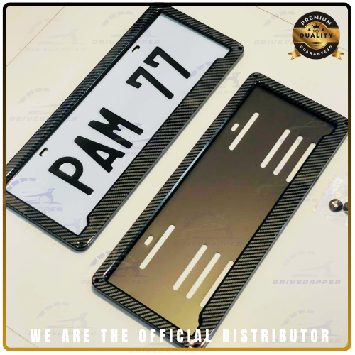 DriveDapper Carbon Dip License Frame Plate Holder Accessories