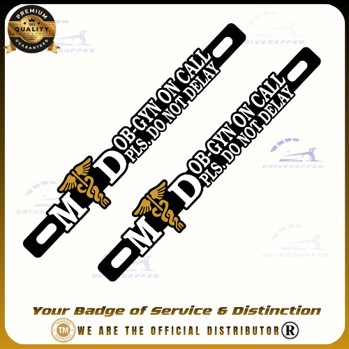 OB-GYN ON CALL Car VIP Badge Emblem
