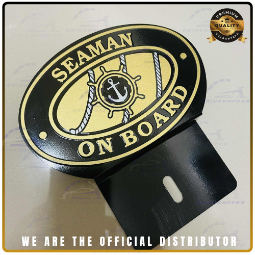 Seaman Car Profession Emblem Accessories Black Gold