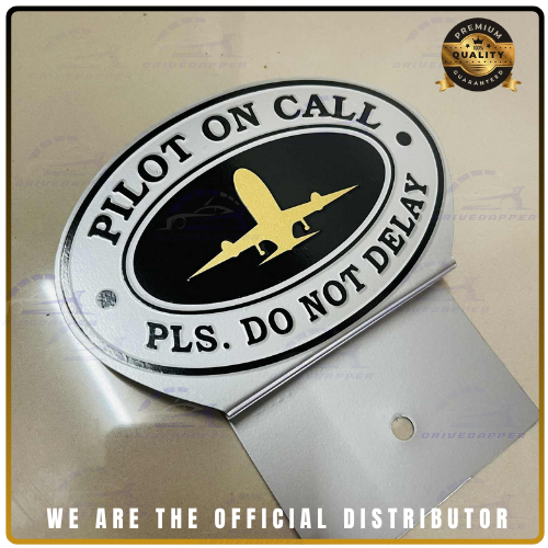PILOT On Call Car Profession Emblem Accessories Silver Gold