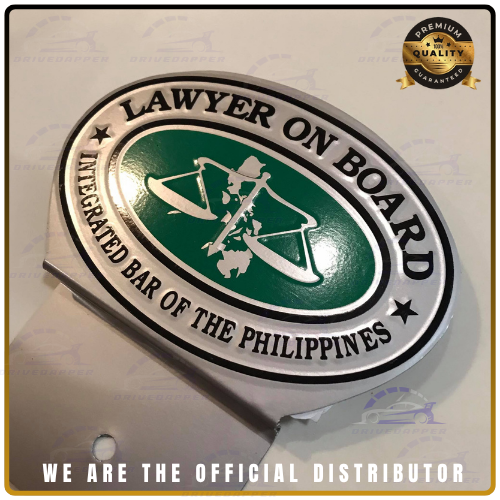 Lawyer On Board Car Profession Premium Emblem Accessories Silver Green