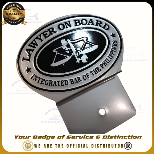 Lawyer On Board Car Profession Premium Emblem Accessories Silver Black
