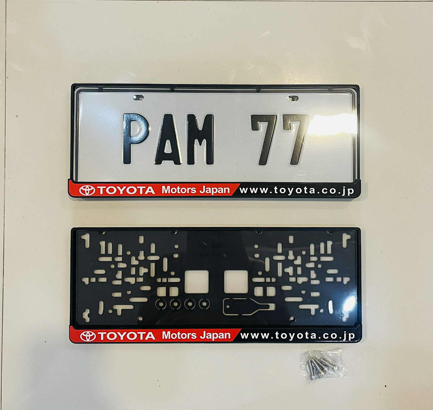DuraPlate Toyota Motors Japan Frame Plate Holder 1 pair