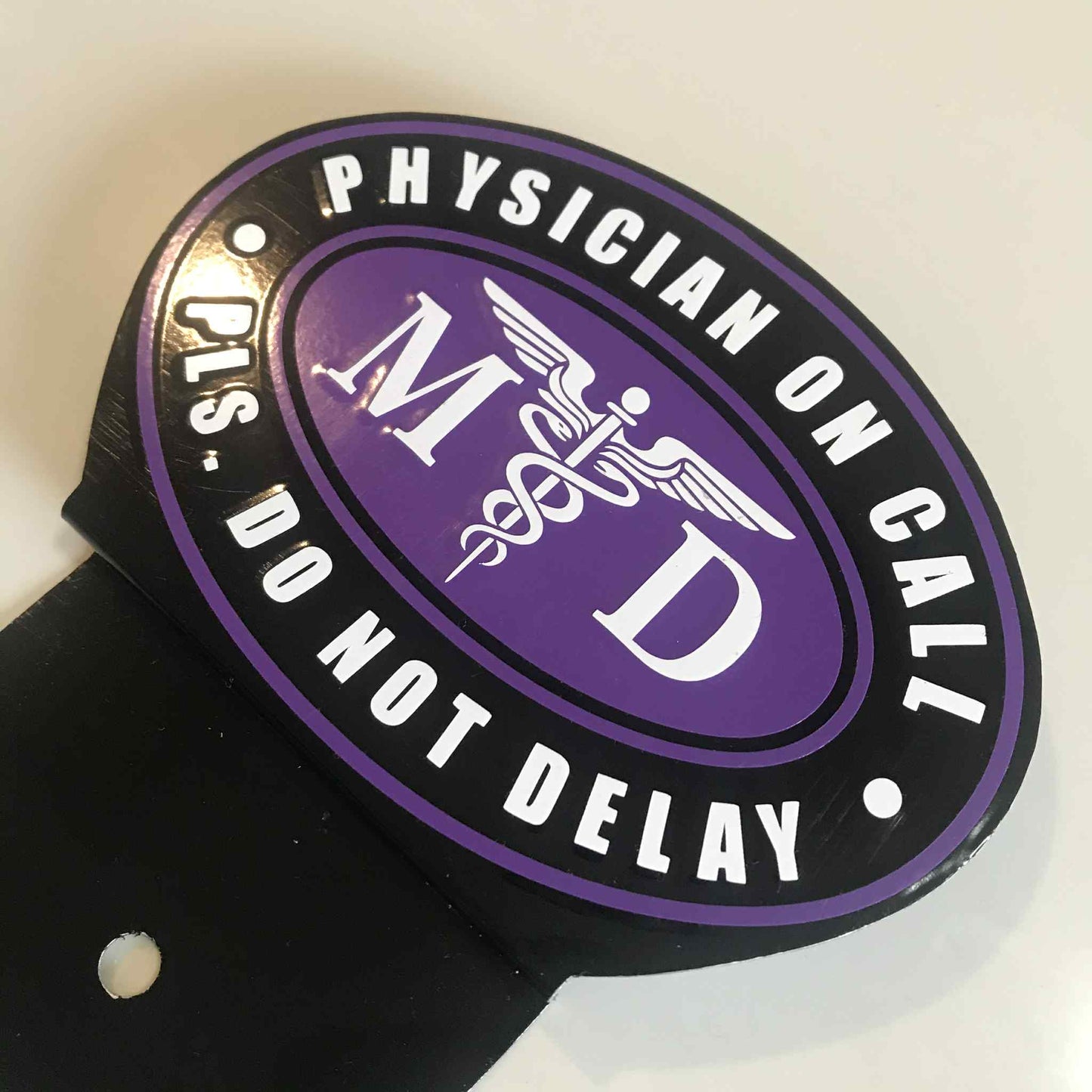 Physician On Call Car Profession Emblem Accessories Black Violet