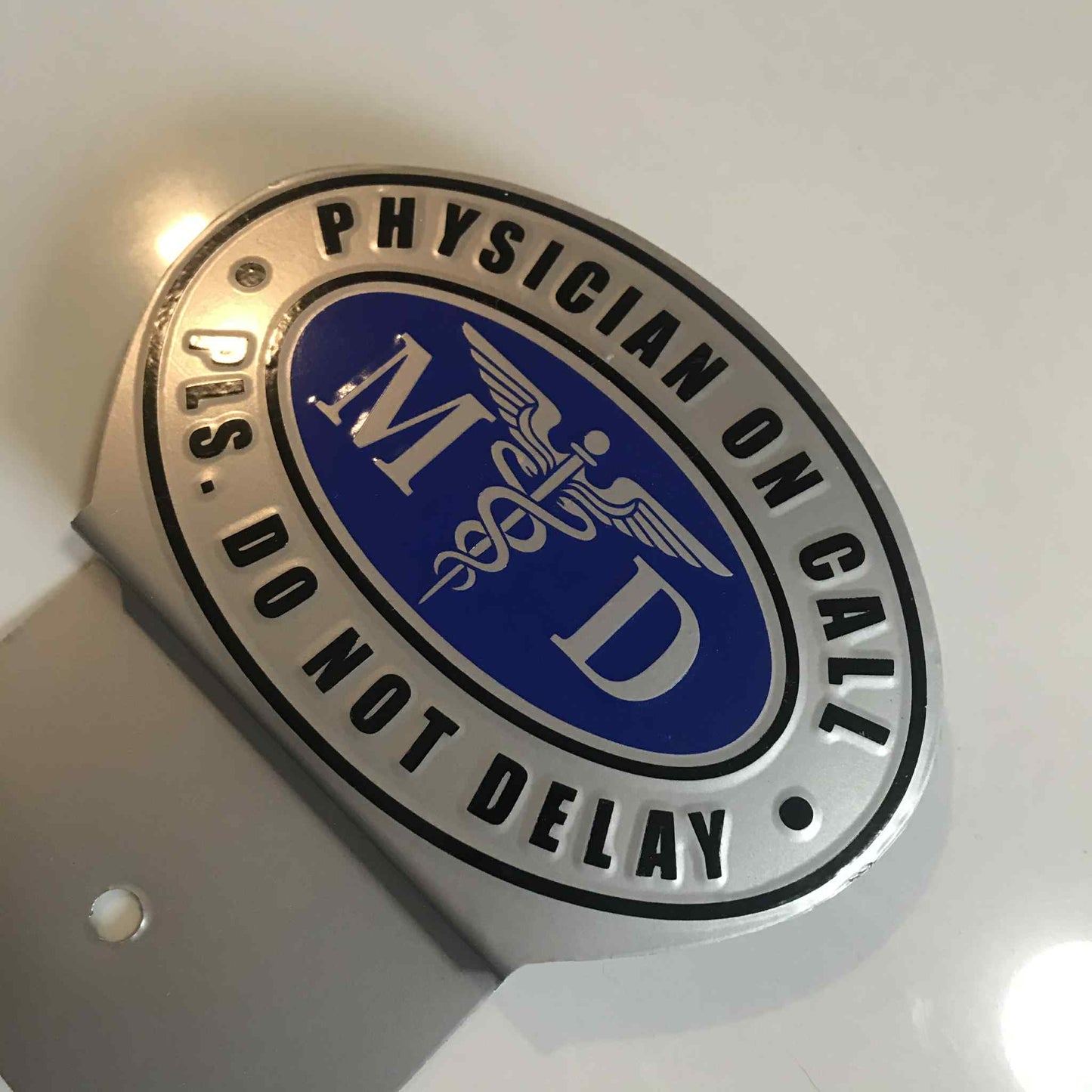 Physician On Call Emblem – Premium Metal Badge for Medical Professionals