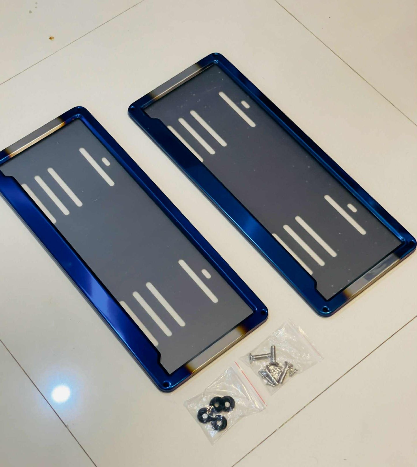 DriveDapper Bluish Chrome License Frame Plate Holder Accessories