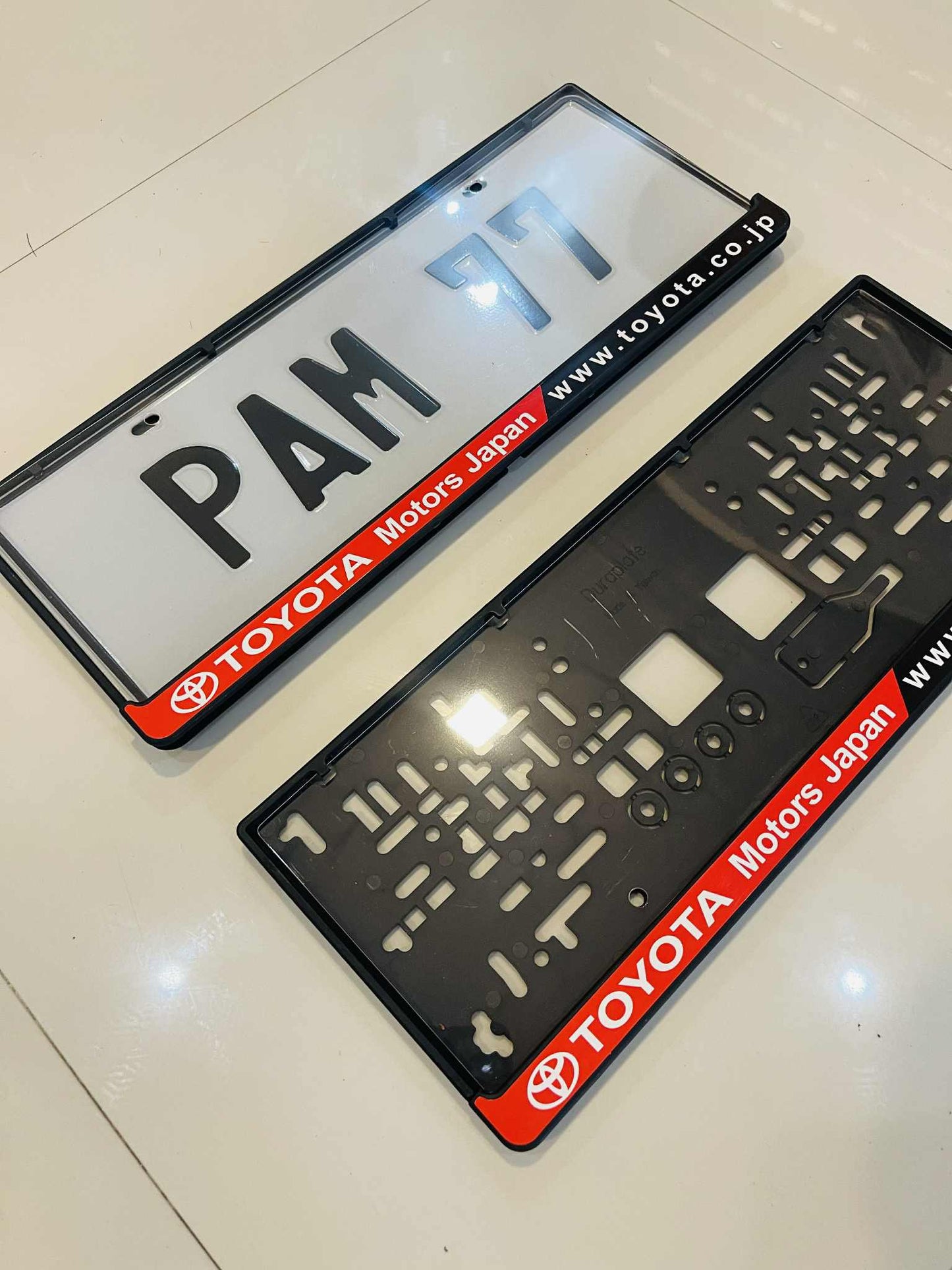 DuraPlate Toyota Motors Japan Frame Plate Holder 1 pair