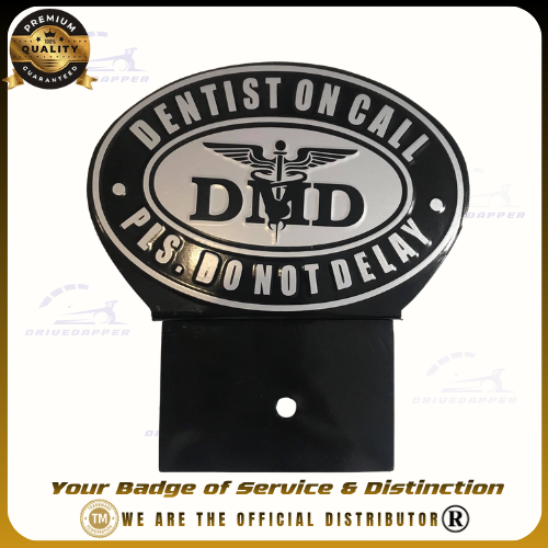 Dentist On Call Car Profession Emblem Accessories Black Gray