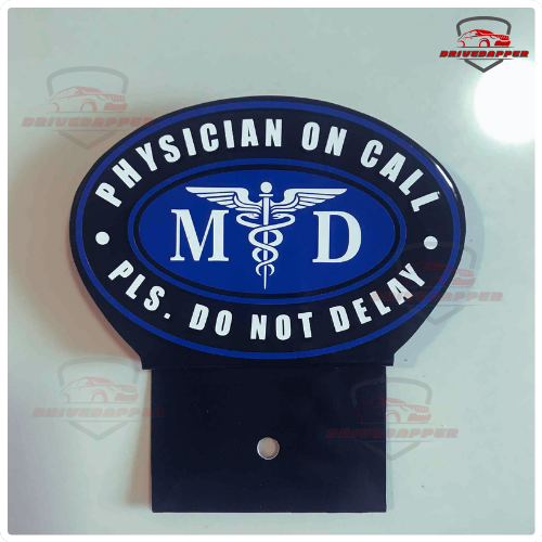 Physician On Call Emblem – Premium Metal Badge for Medical Professionals