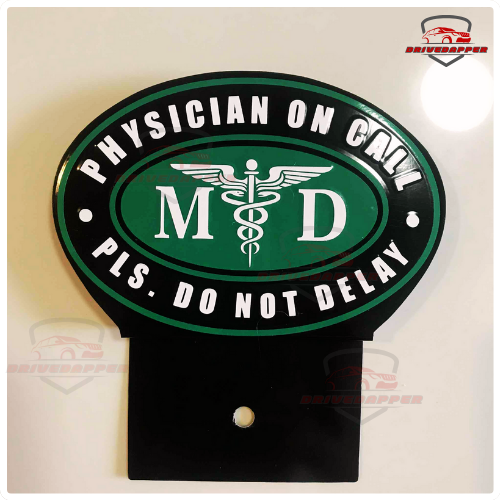 Physician On Call Emblem – Premium Metal Badge for Medical Professionals