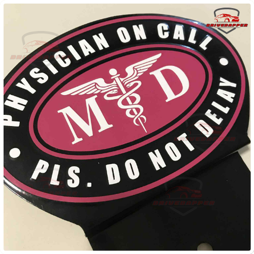 Physician On Call Emblem – Premium Metal Badge for Medical Professionals