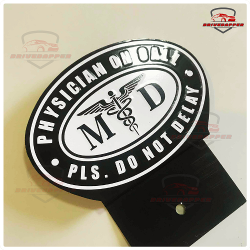 Physician On Call Emblem – Premium Metal Badge for Medical Professionals