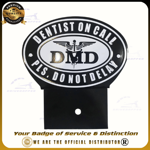Dentist On Call Car Profession Emblem Accessories Black White