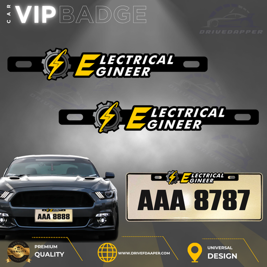 Electrical Engineer Car VIP Badge Emblem Accessories A