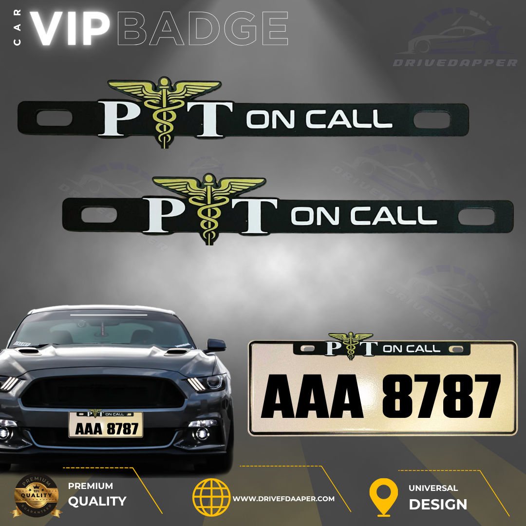 PHYSICAL THERAPIST-PT Car VIP Badge Emblem – Driven to Heal, Built to Empower
