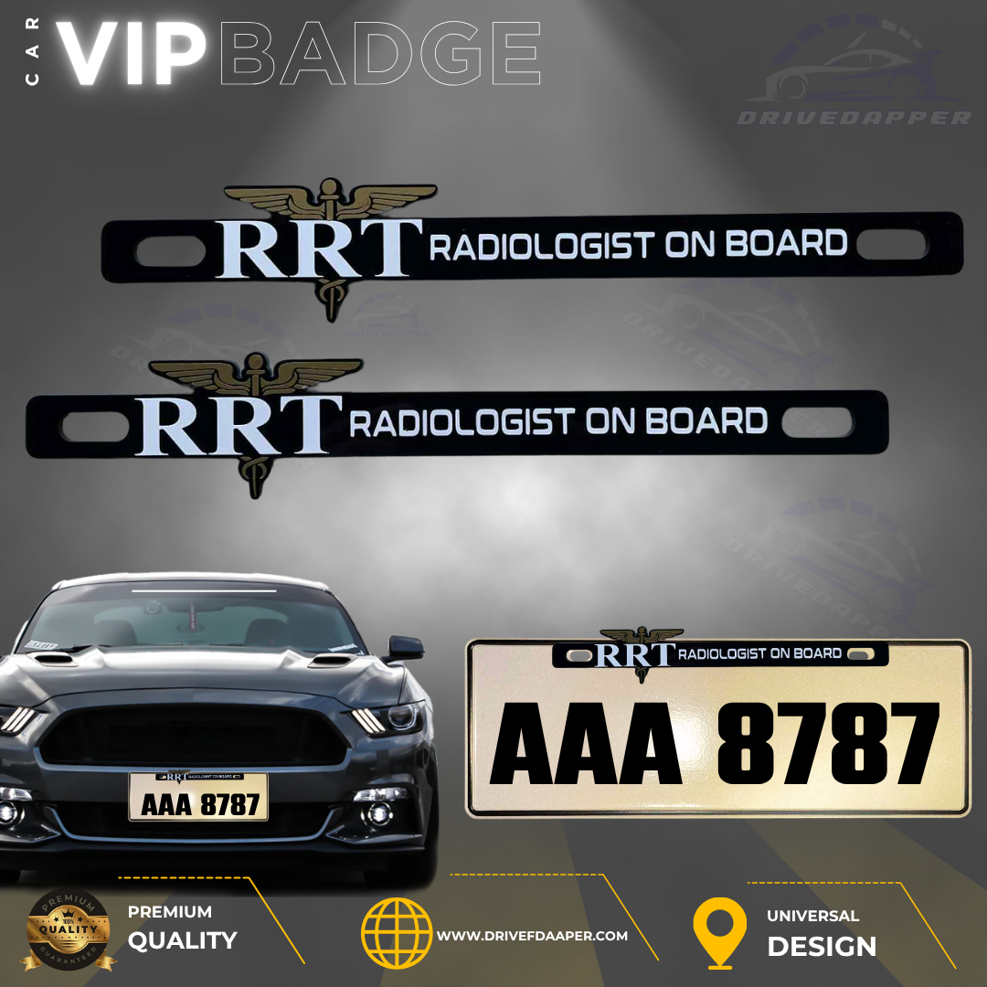 RRT On Board Car Badge VIP Emblem