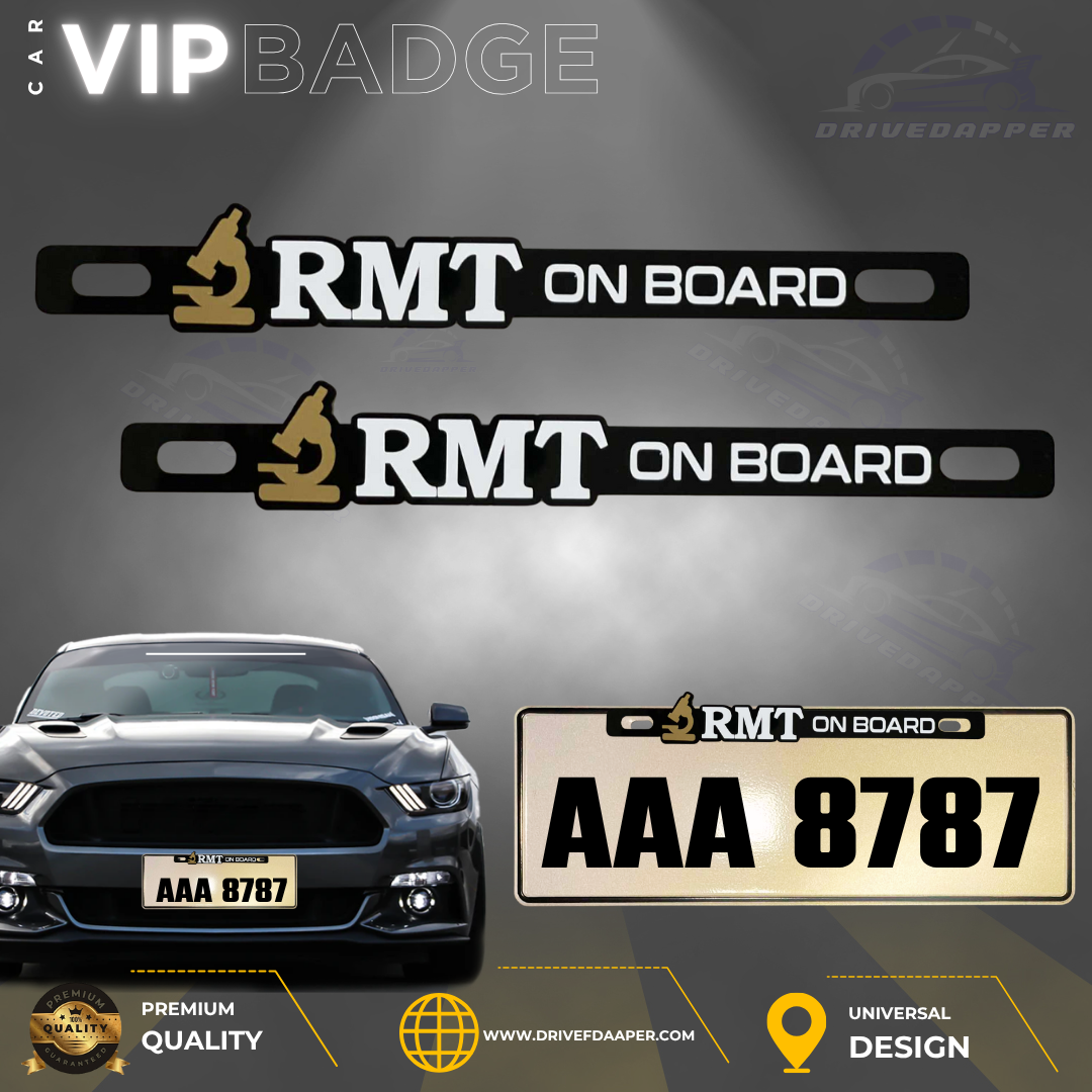 RMT Medical Technologist Car Badge VIP  Emblem – Precision. Passion. Purpose.
