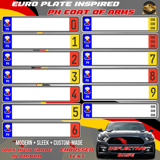 EURO PLATES PH Coat of Arms Inspired