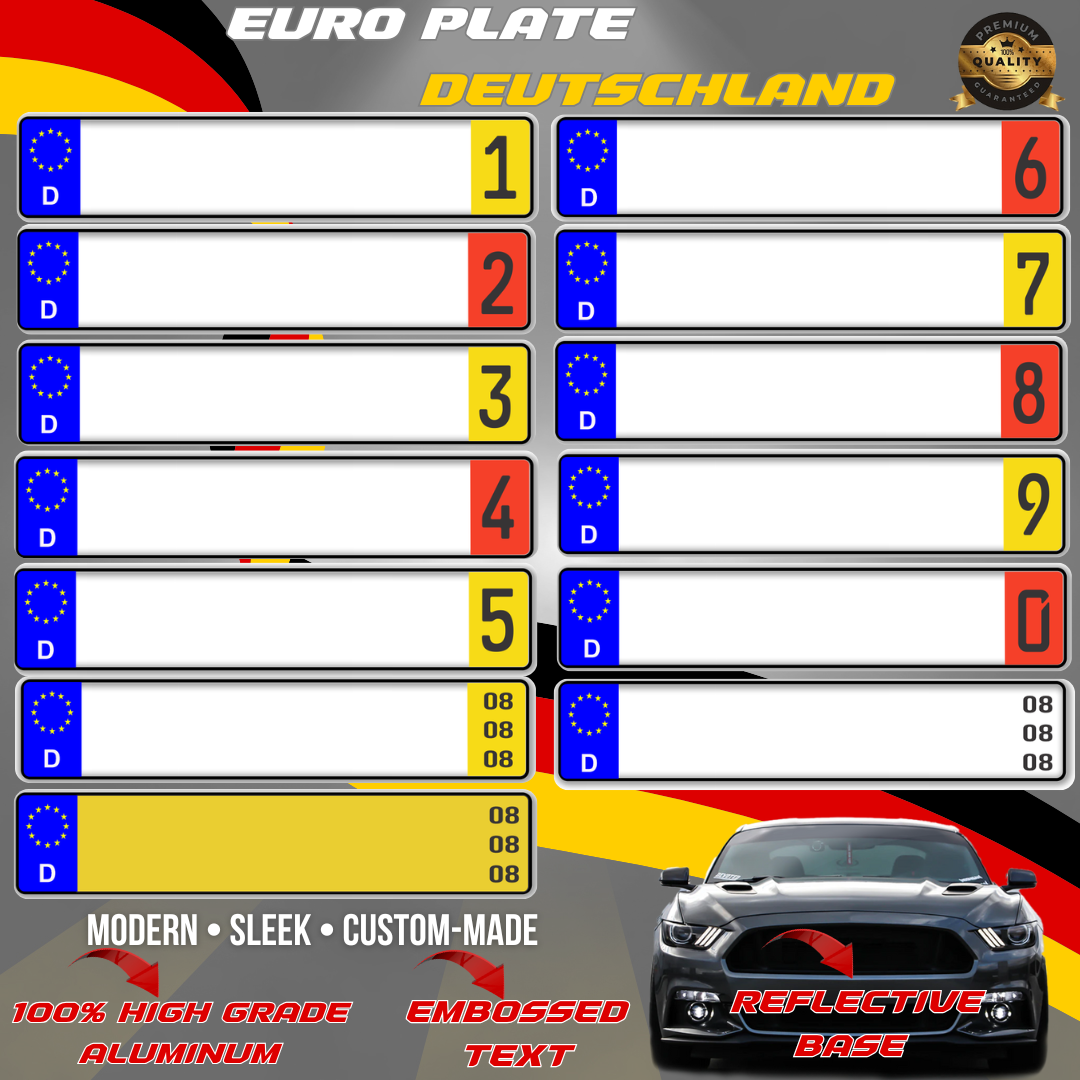 EURO PLATES Deutschland D