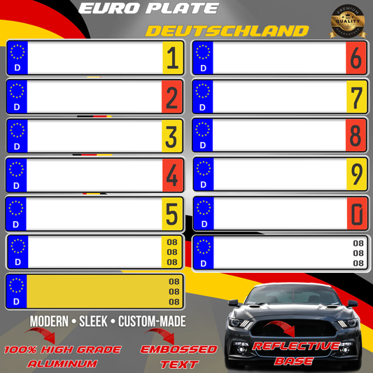 EURO PLATES Deutschland D