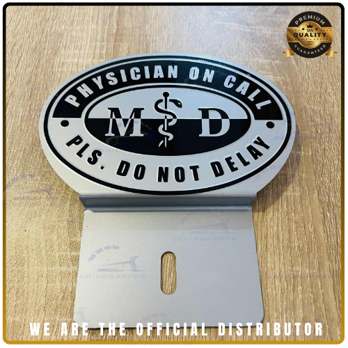 Physician On Call Asclepius Car Profession Emblem 2 colors