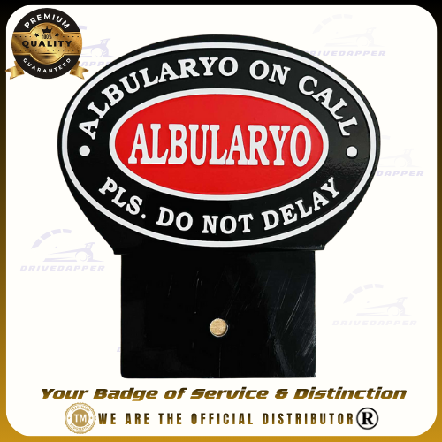 ALBULARYON ON CALL Car Profession Emblem Accessories Black Red