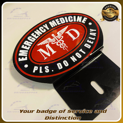 Emergency Medicine Car Professsion Emblem