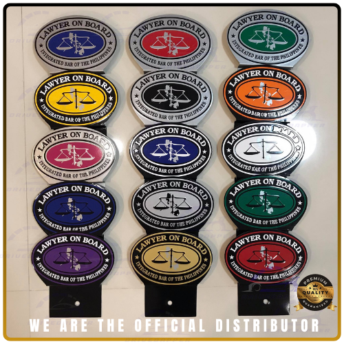 Lawyer On Board Car Profession Premium Emblem Accessories Silver Pink