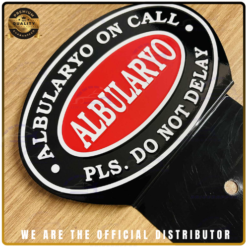 ALBULARYON ON CALL Car Profession Emblem Accessories Black Red