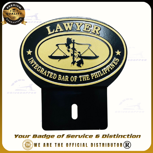 LAWYER Car Profession Premium Emblem Accessories Black Gold