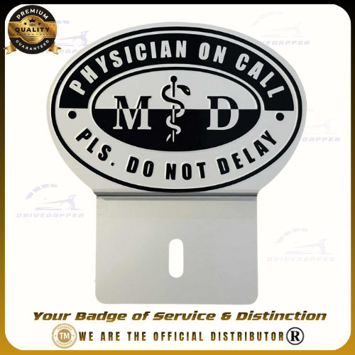Physician On Call Asclepius Car Profession Emblem 2 colors