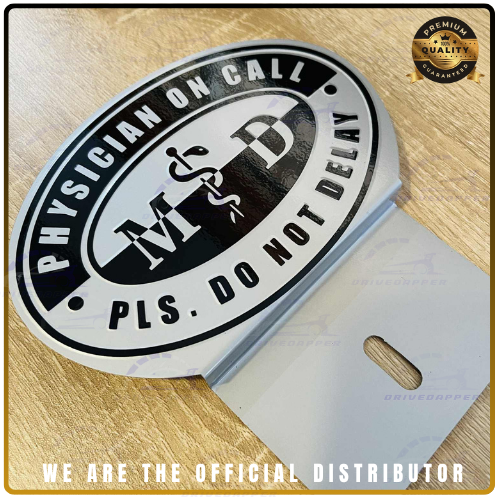 Physician On Call Asclepius Car Profession Emblem 2 colors