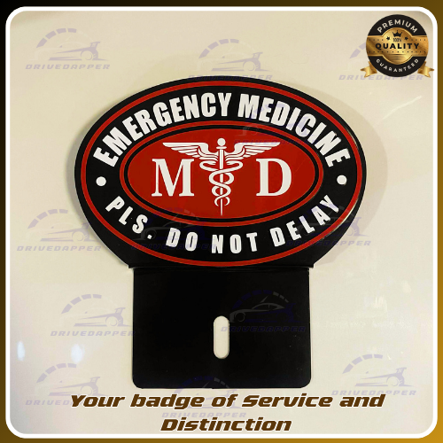 Emergency Medicine Car Professsion Emblem