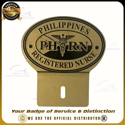 Registered Nurse PH-RN Car Profession Emblem Gold