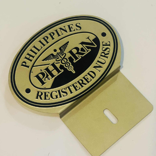 Registered Nurse PH-RN Car Profession Emblem Gold