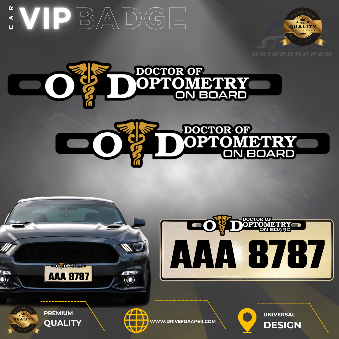 Doctor of Optometry Car VIP Emblem