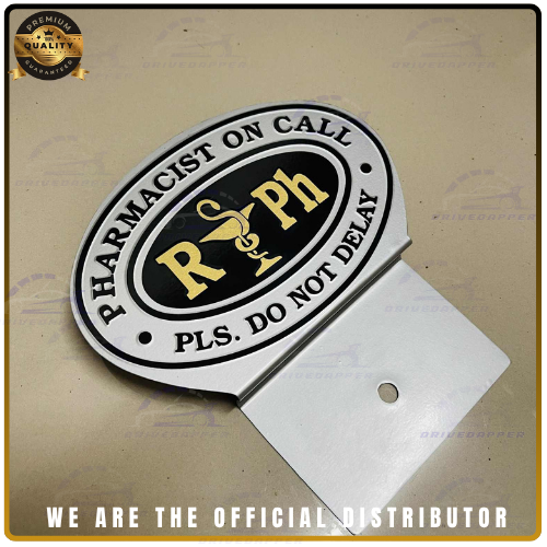 Registered Pharmacist Car Profession Emblem Accessories SIlver Gold