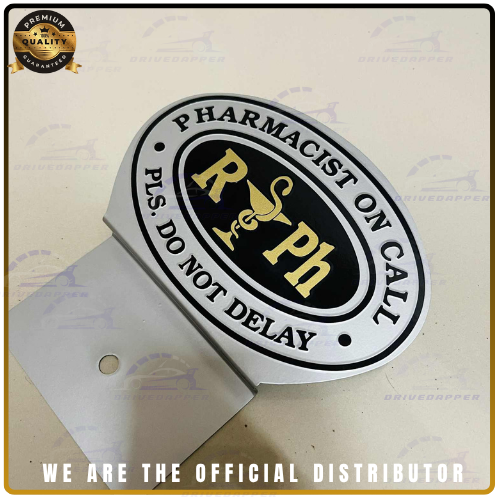 Registered Pharmacist Car Profession Emblem Accessories SIlver Gold