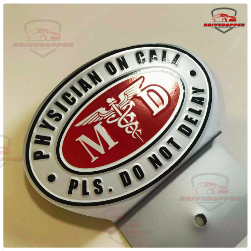 Physician On Call Emblem – Premium Metal Badge for Medical Professionals