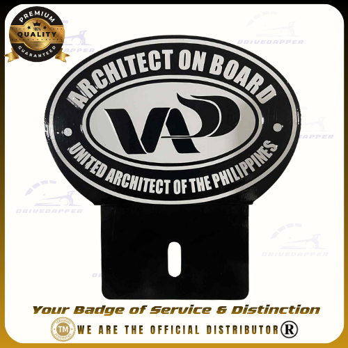 Architect On Board Car Profession Emblem Accessories White